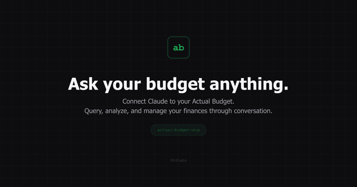Actual Budget MCP preview