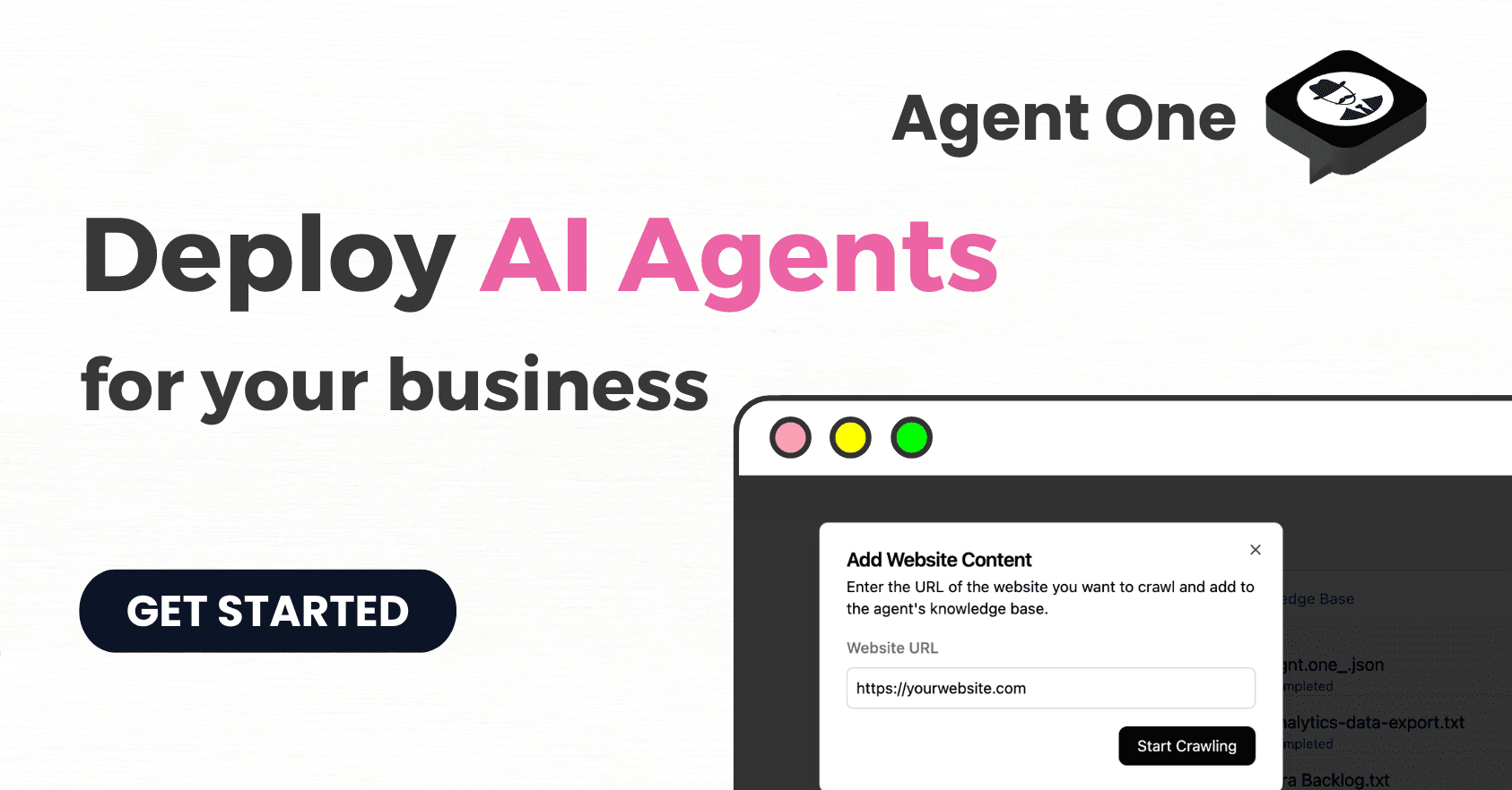 Agent One preview