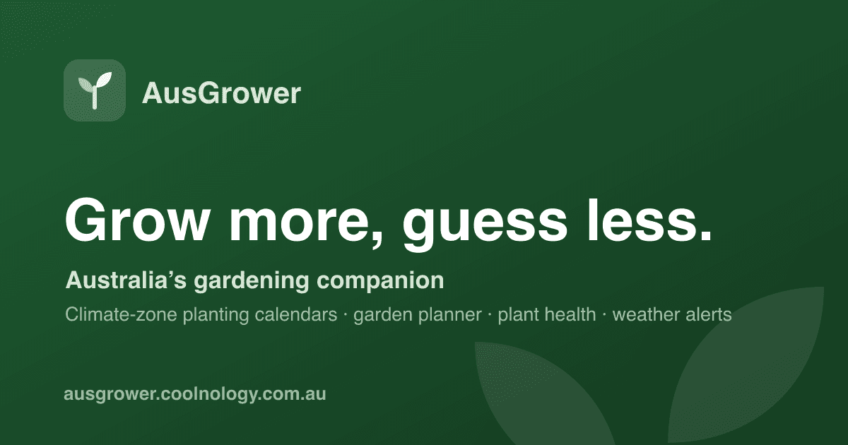 AusGrower: Garden Planner preview
