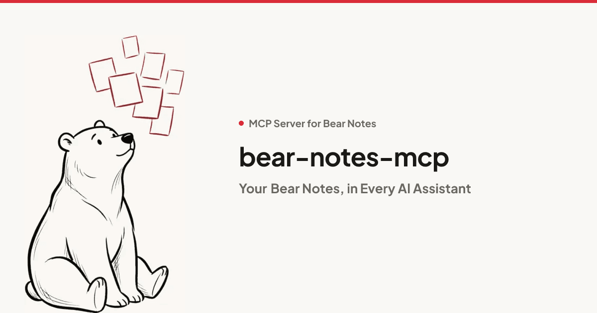 Bear Notes MCP Server preview