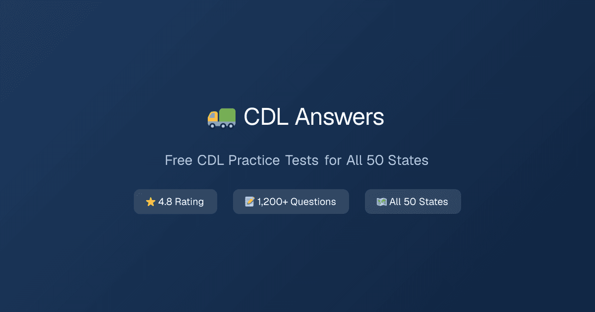CDL Answers Prep Test 2026 preview