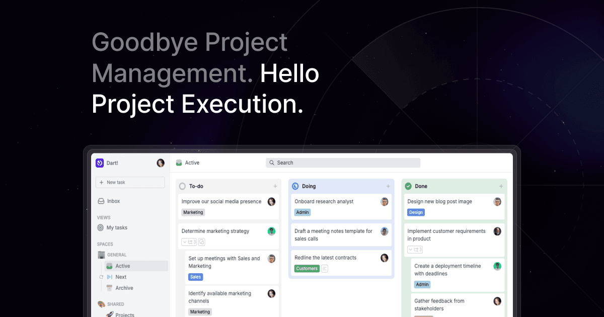 Dart Project Management preview