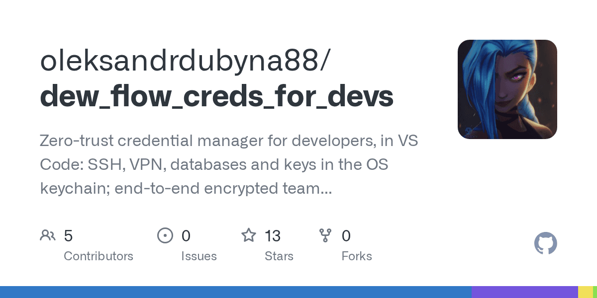 DewFlow Creds for Devs preview