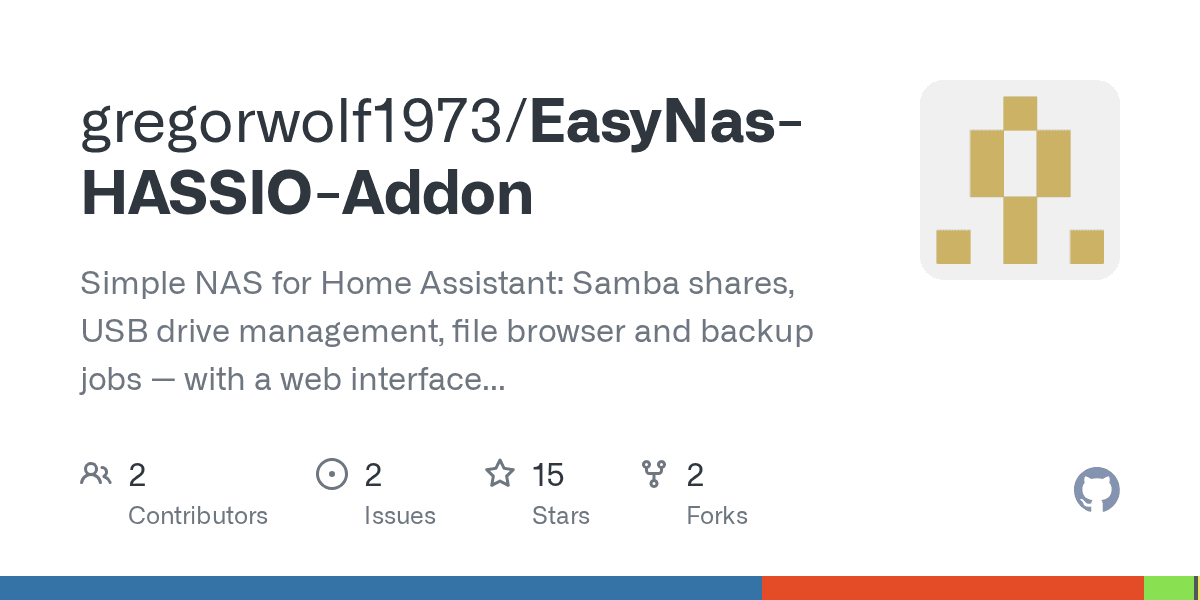 EasyNas (Home Assistant Add-on) preview