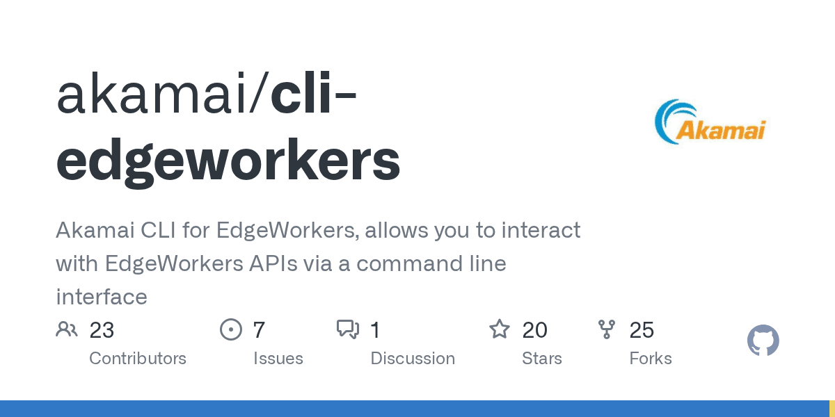 EdgeWorkers CLI preview