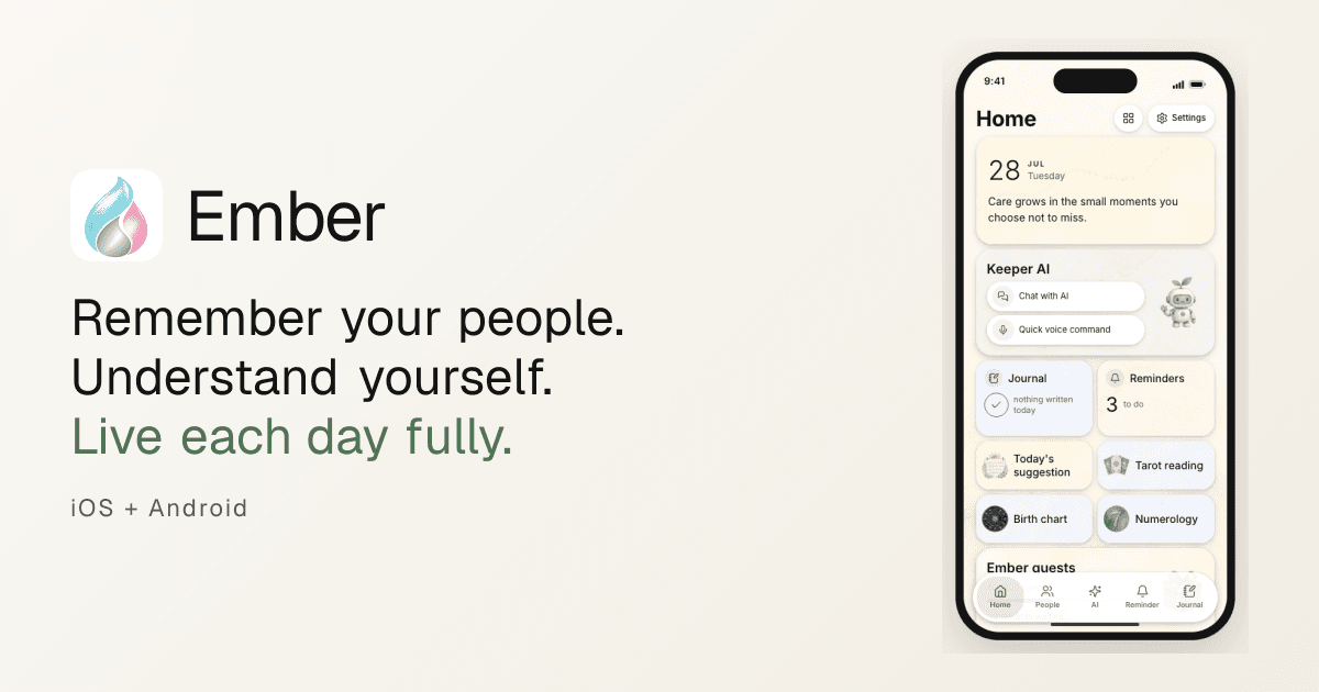 Ember: Relationship Keeper preview