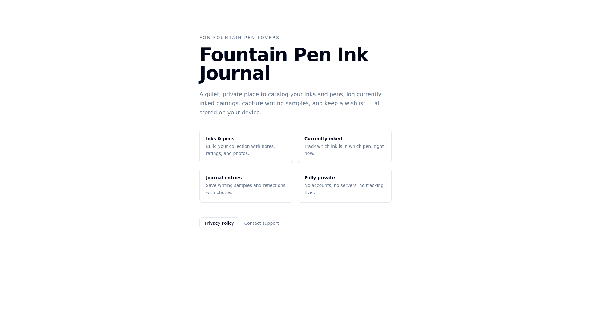 Fountain Pen Ink Journal preview
