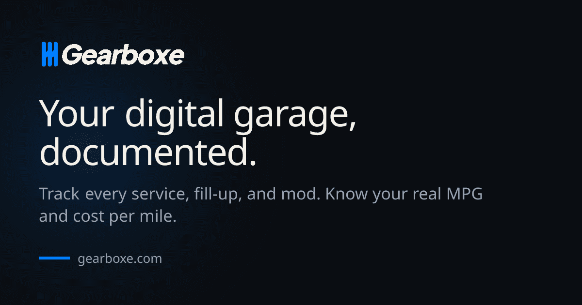 Gearboxe: Car Maintenance Log preview