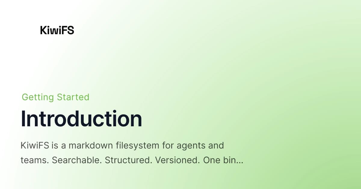 KiwiFS preview
