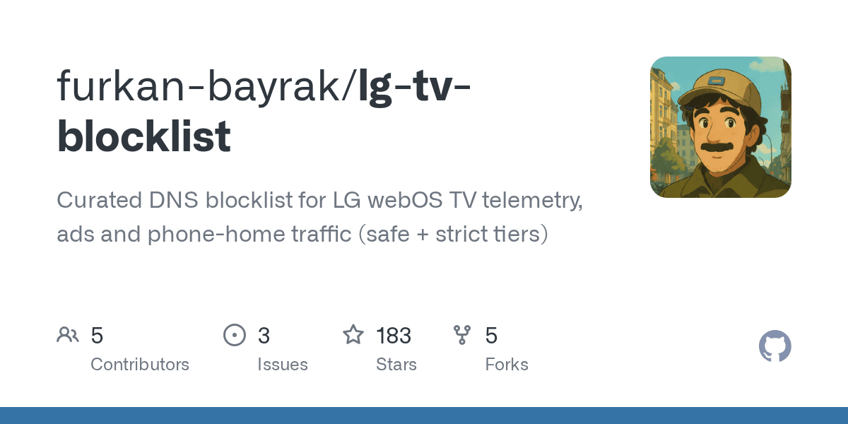 LG TV Blocklist preview