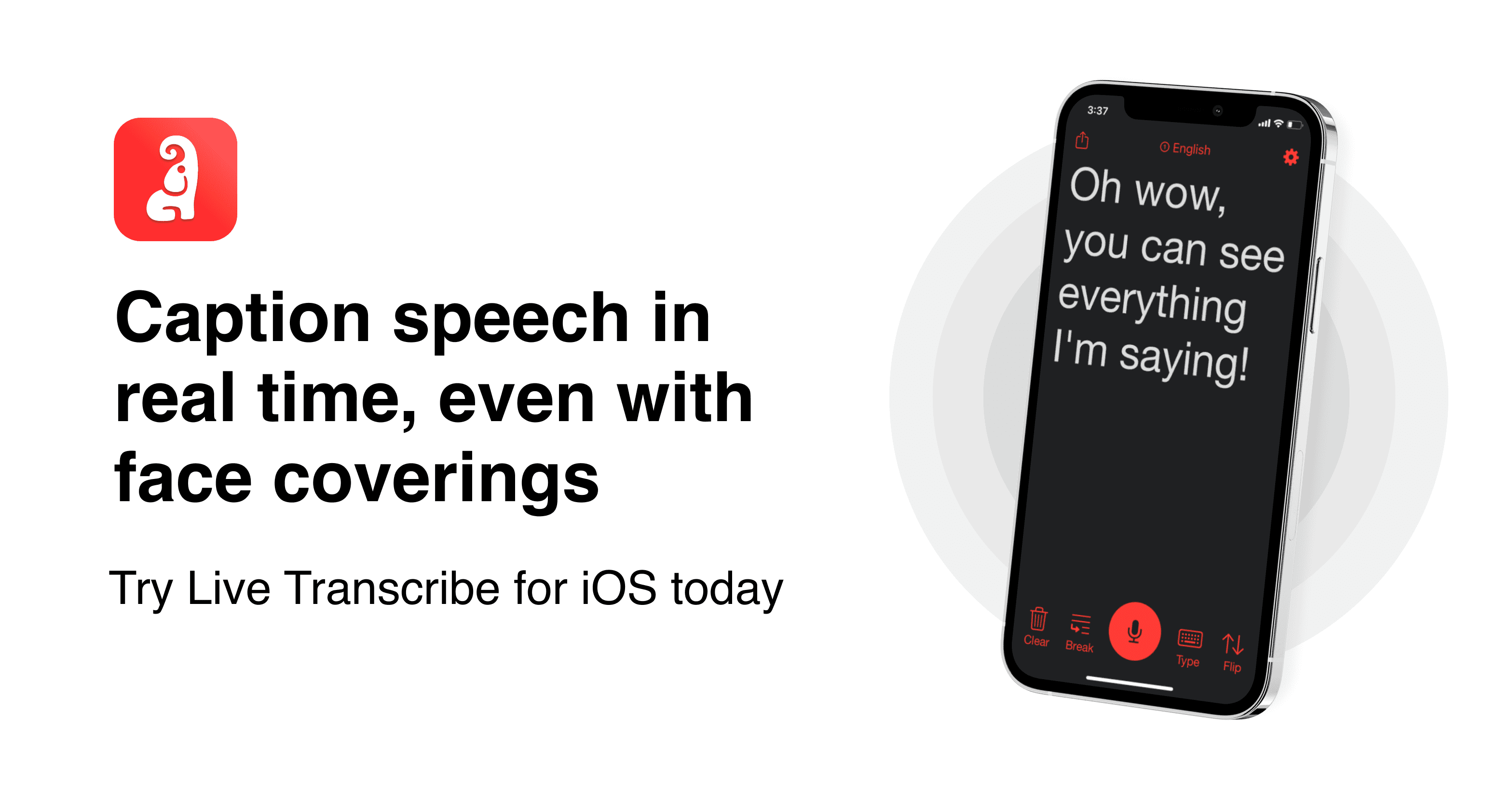Live Transcribe preview