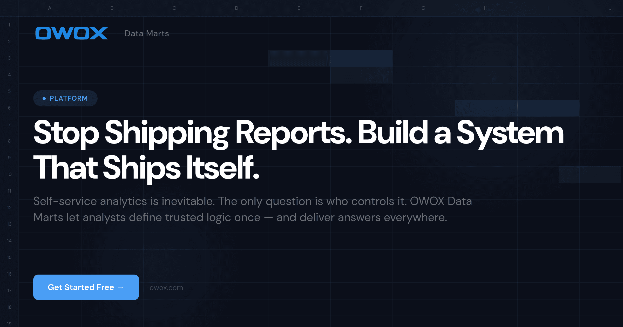 OWOX Data Marts preview