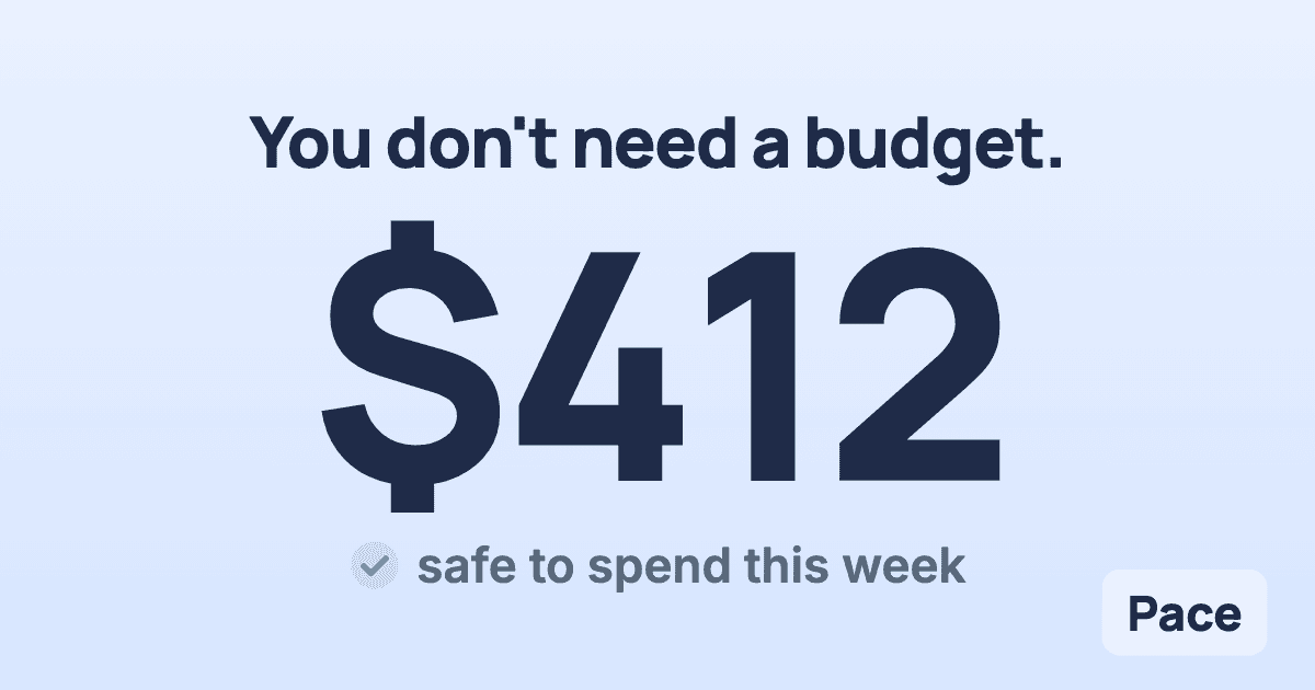 Pace - AI Weekly Spend Tracker preview