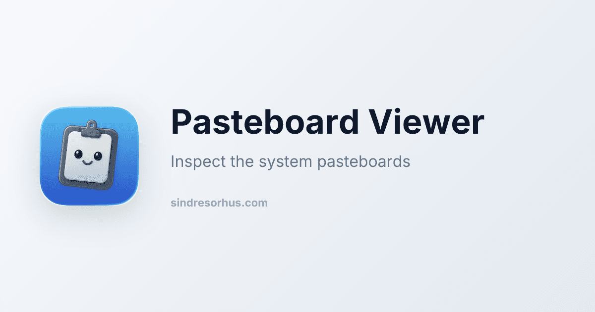 Pasteboard Viewer preview