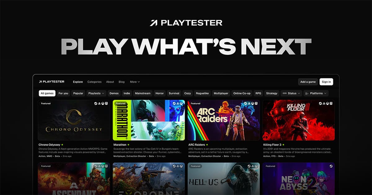 Playtester preview