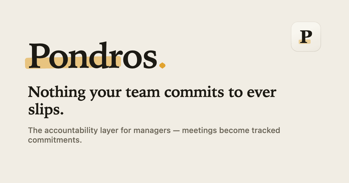 Pondros preview