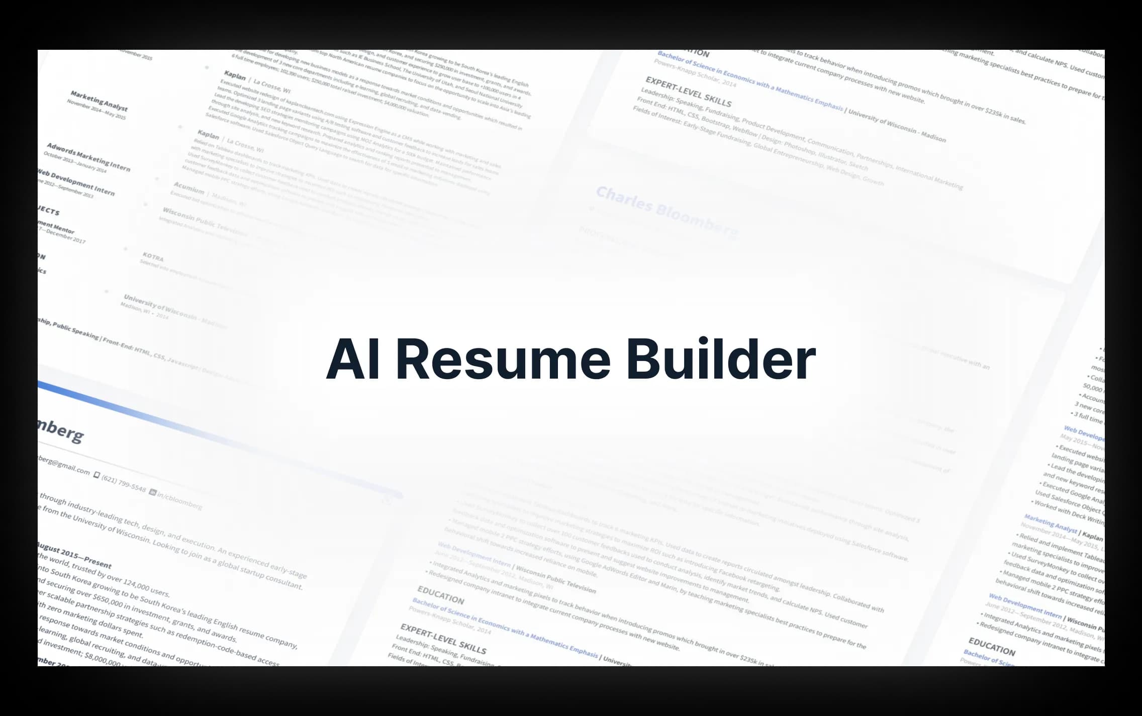 ResumeBuild AI preview