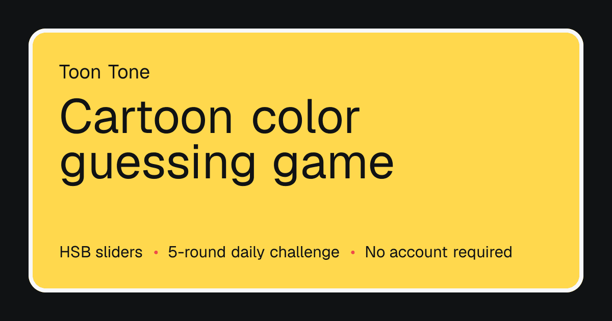 Toon Tone preview